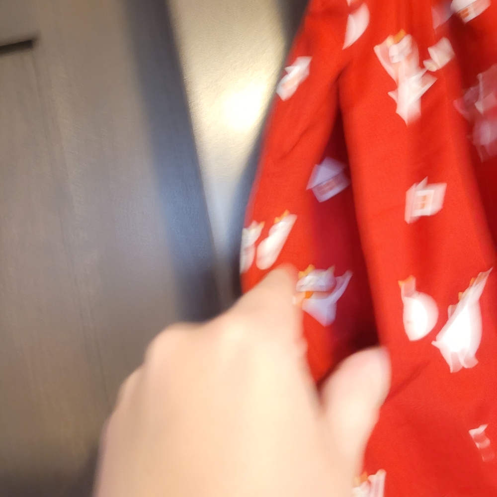 Modcloth Red Kids Shorts with Playful Print - Picture 3 of 5